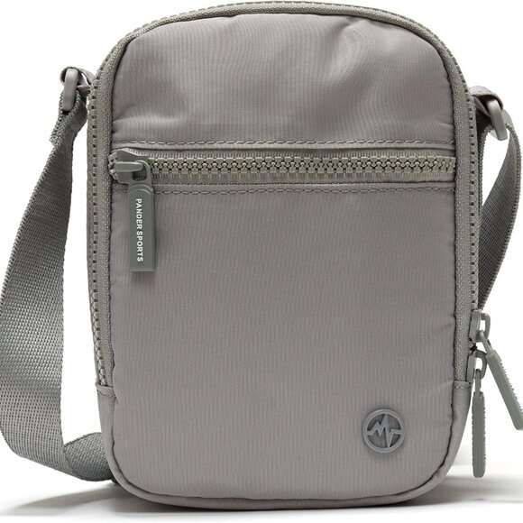 Versatile Light Grey Crossbody Bag - Water-Repellent Design for Everyday Life - Picture 1 of 6